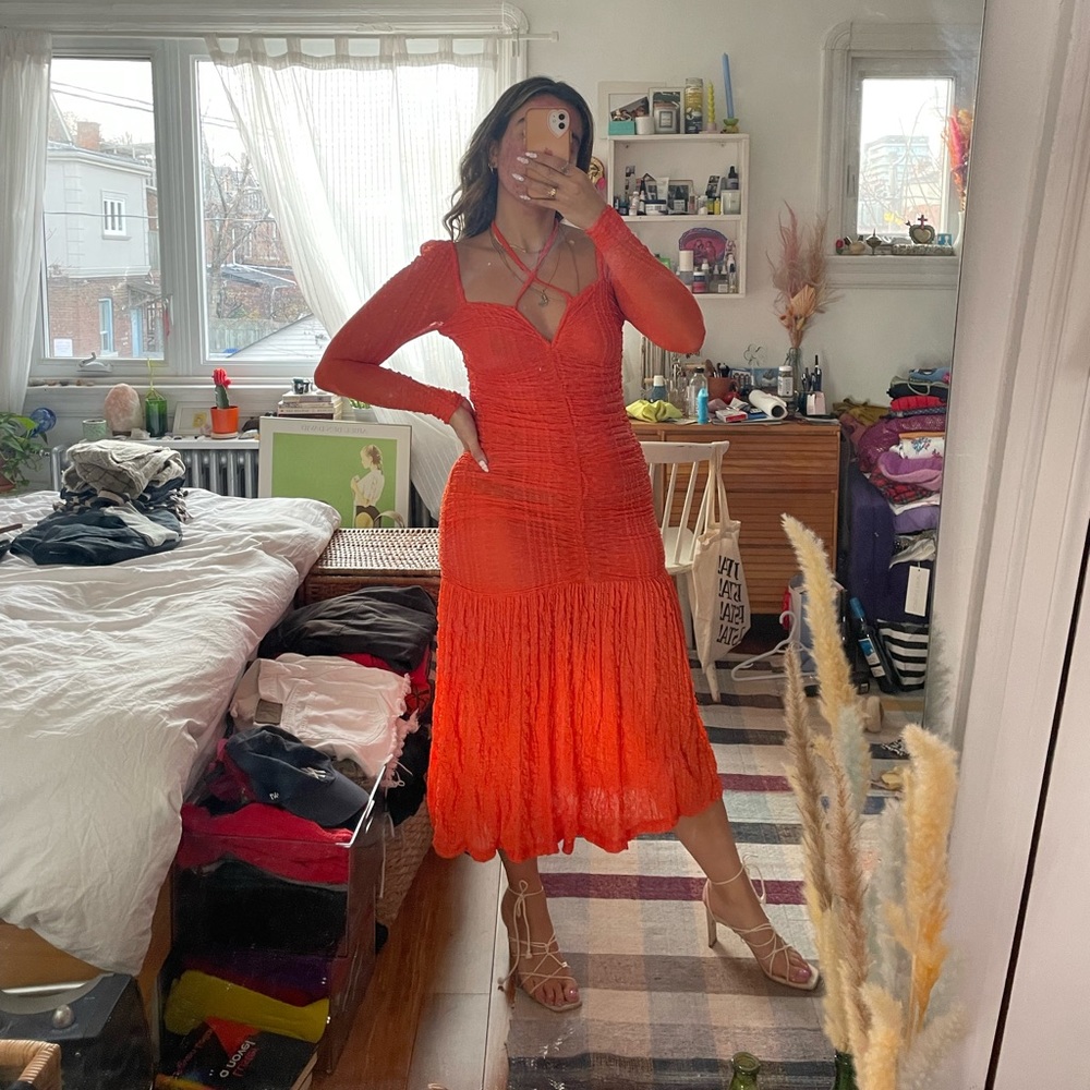 Ganni Scrunchie Dress